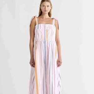 Free Assembly Cotton  Sleeveless Cotton Midi Sun Dress XS  NWT